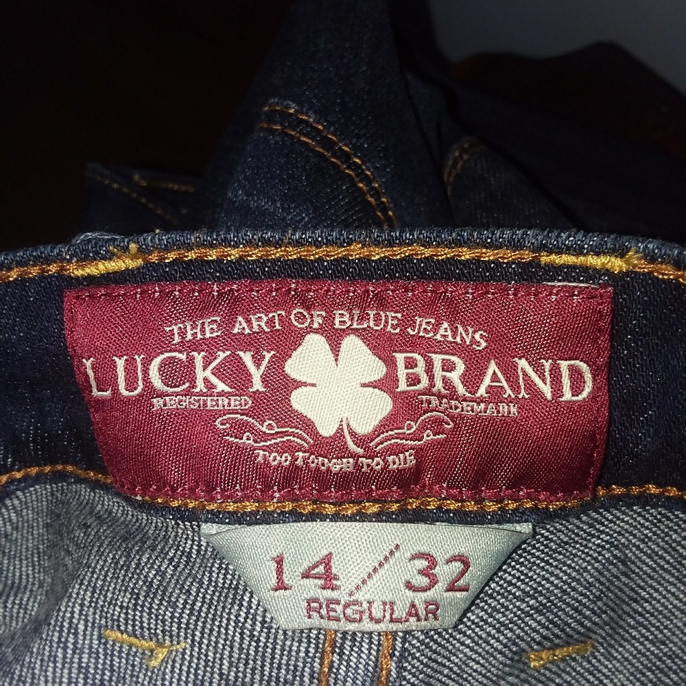 Lucky brand, Sofia boot, blue jeans.